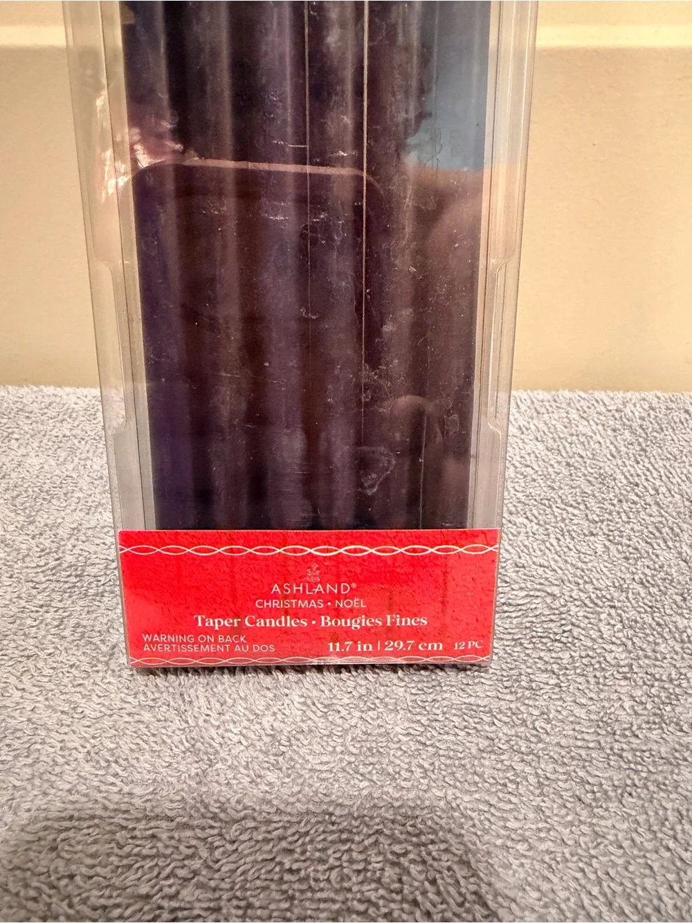Ashland Set of Black Taper Candles - Pack of 6